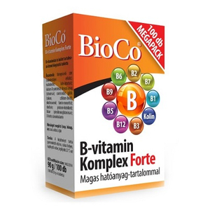 BIOCO B-VITAMIN KOMPLEX FORTE TABLETTA   100DB