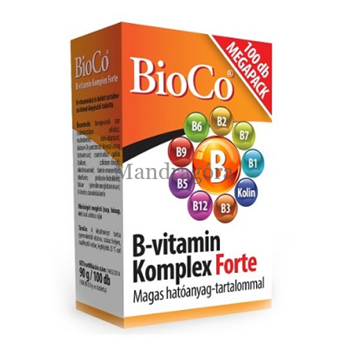 BIOCO B-VITAMIN KOMPLEX FORTE TABLETTA   100DB