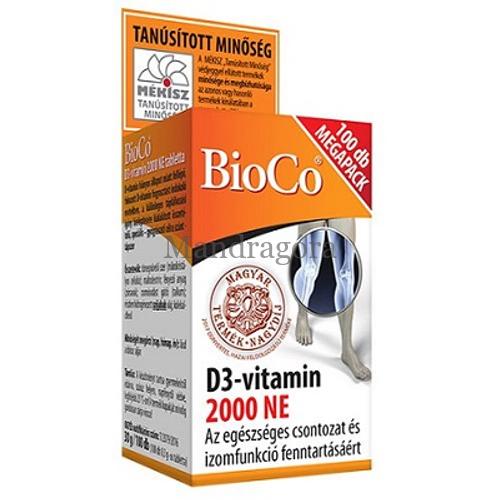 BIOCO D3-VITAMIN 2000NE MEGAPACK   100DB