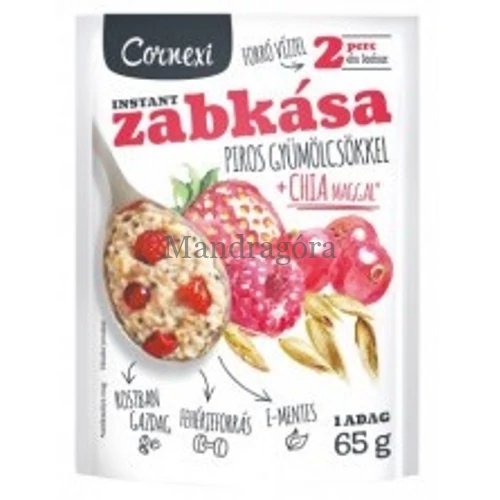 CORNEXI ZABKÁSA PIROS GYÜMÖLCS-CHIA MAG   55 g