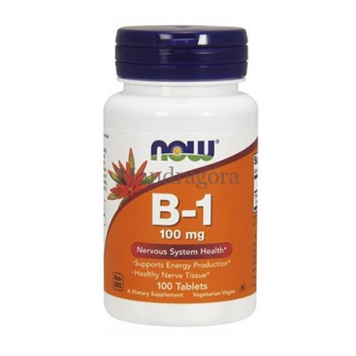 NOW B1 VITAMIN 100MG TABLETTA   100DB