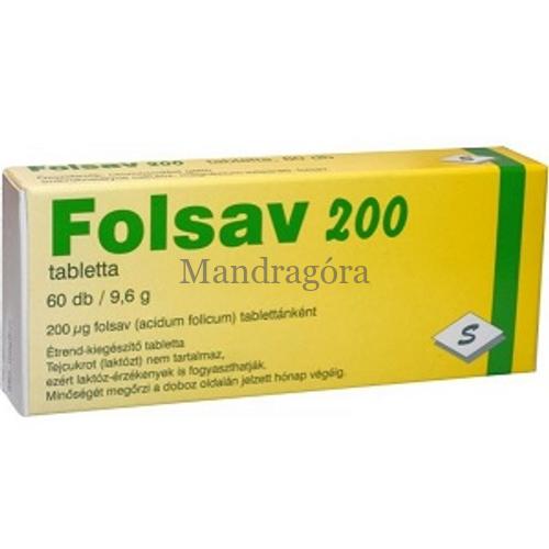SELENIUM FOLSAV TABLETTA, 60 db