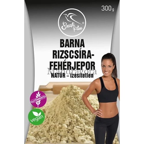 SZAFI FREE  BARNA RIZSCSÍRA-FEHÉRJEPOR NATÚR   300g