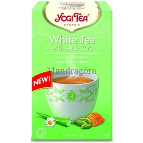 YOGI TEA FEHÉR TEA ALOE VERÁVAL  17x1,8g