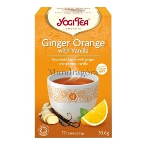 YOGI TEA NARANCSOS GYÖMBÉR TEA VANÍLIÁVAL    30,6g