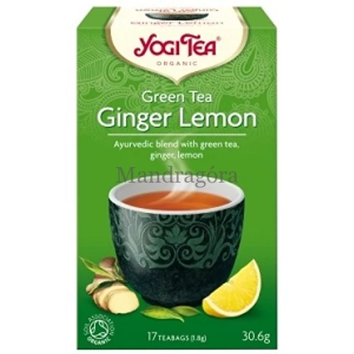 YOGI TEA ZÖLD TEA GYÖMBÉRREL, CITROMMAL   30,6g